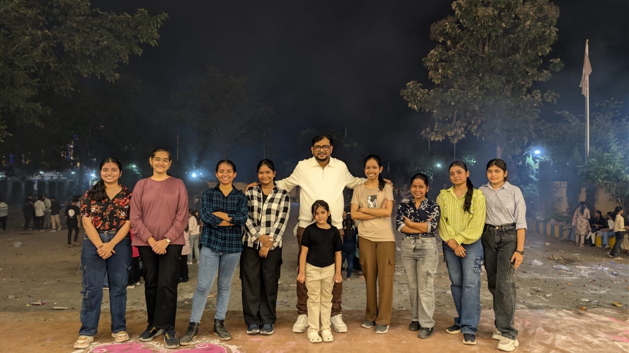 When leadership meets laughter — our Chairman Sir celebrating Diwali with students and sharing festive joy!
